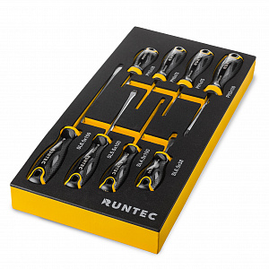 RUNTEC RT-SD1E8F Набор отверток RUNTEC S2 в ложементе EVA, 8 предметов