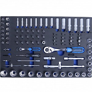 Licota ACK-E8010F Набор инструмента 1/2" и 1/4" 94 пр. в ложементе EVA