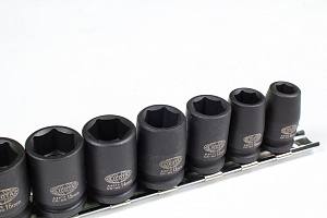 Licota ASA-31001 Набор ударных головок 3/8" 12 пр., 8-22 мм, на линейке