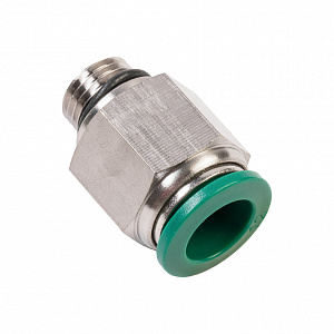 GARWIN PRO 808520-12-14-1 Фитинг цанговый М1/4" 12 мм, с уплотнением, металлический корпус