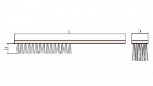GARWIN INDUSTRIAL GSX-TF02 Щетка с рукояткой искробезопасная 215х29 мм