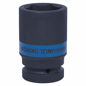 Головка торцевая ударная глубокая шестигранная 1", 40 мм KING TONY 843540M
