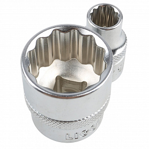 Licota TBS-22004 Набор торцевых головок 3/8" 12-ти гранных, 9 пр. на линейке, 5/16"-13/16"