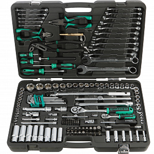 GARWIN PRO S01006-143 Тележка инструментальная 6 полок с комплектом инструмента, 143 пр., серая