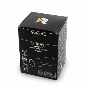RUNTEC RT-HBV19 Коронка биметаллическая 19 мм RUNTEC BiM HSS-Co8, 4-6 TPI