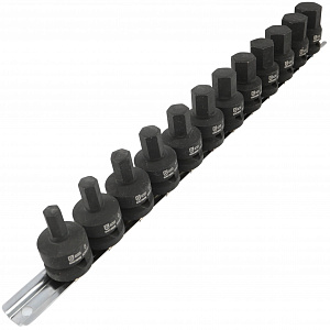 GARWIN INDUSTRIAL 626610-SET12 Набор ударных шестигранников 1/2" HEX 12 пр. 8-19 мм, 38.1 мм