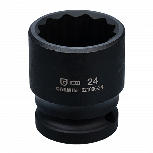 GARWIN INDUSTRIAL 621005-24 Головка, 1/2", 24 мм, торцевая, 12-гранная, ударная