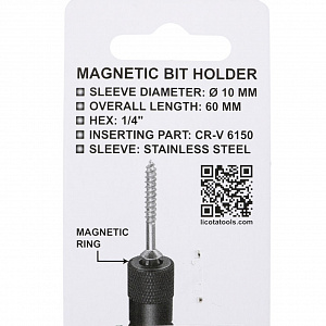 Licota BQH321060 Держатель для бит 1/4" магнитный усиленный, 60 мм