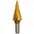 RUNTEC RT-DS4-22-10 Сверло ступенчатое RUNTEC 4-22 мм, 10 ступеней, HSS-TiN-4004