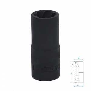 Головка для поврежденного крепежа 1/2", 14 мм KING TONY 9TD403-14M