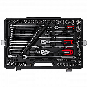 RUNTEC RT-HT142T Набор ручных инструментов RUNTEC TECHNIC 142 предмета 1/2", 3/8", 1/4"