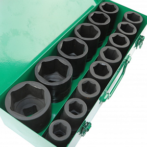 GARWIN PRO 626557-1 Набор ударных головок глубоких 1" 14 пр. 22-60 мм
