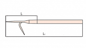 GARWIN INDUSTRIAL GSX-U02 Крюк пожарный искробезопасный 270 мм, длина 1215 мм