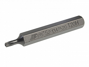Бита TORX Т20Hх75мм 10мм удлиненная S2 JTC