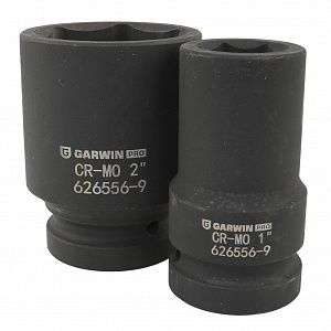 GARWIN PRO 626556-9 Набор ударных головок дюймовых 1", 90 мм, 9 пр., 1" - 2"