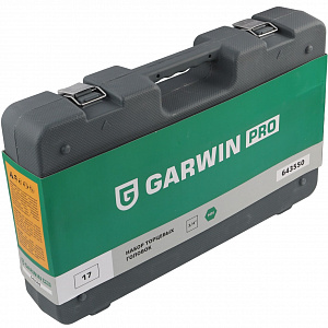 GARWIN PRO 643550 Набор торцевых головок 3/4" 6 гр., 19-50 мм, 17 пр.