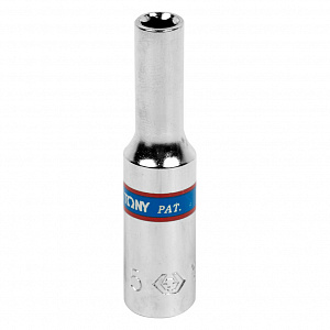 Головка торцевая глубокая шестигранная 1/4", 5 мм KING TONY 223505M