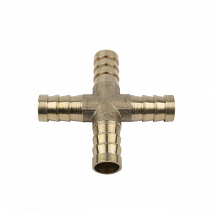 GARWIN PRO HHHX30G Фитинг "елка" 10 мм X-образный крест, латунь