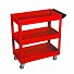 GARWIN INDUSTRIAL 001060-3000 Тележка с тремя открытыми полками, красная-4004