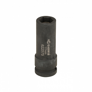 GARWIN PRO 622575-17 Головка, 3/8", 17 мм, торцевая, 6-гранная, ударная, глубокая