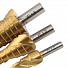 GARWIN INDUSTRIAL 102570-4-12*4-30 Набор ступенчатых сверл 4-12, 4-20, 4-30 мм, HSS, TiN, со спиральной канавкой-4004