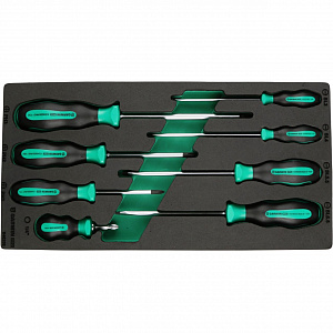 GARWIN PRO 646258 Набор отверток стандартных 8 пр. в ложементе EVA