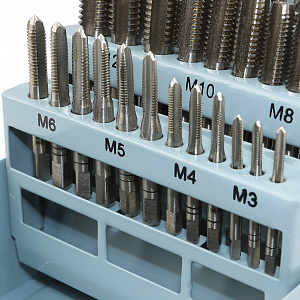 GARWIN INDUSTRIAL GM-THS29 Набор метчиков М3 - 12, HSS, DIN352, 29 предметов