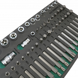GARWIN PRO 645545 Набор бит и головок Е-профиль 89 пр. в ложементе EVA