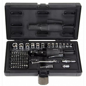 Licota PAR-03017NK Пневмотрещотка 2в1 3/8" 34 Нм (3,5 кГм), в наборе, 59пр.