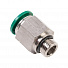 GARWIN PRO 808520-12-14-1 Фитинг цанговый М1/4" 12 мм, с уплотнением, металлический корпус-4004