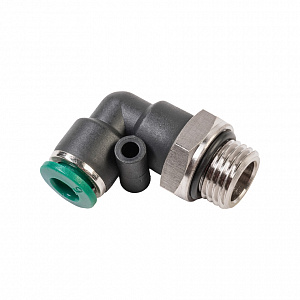 GARWIN PRO 808520-Г-6-14-1 Уголок M1/4" цанга 6 мм, с уплотнением, пластм. корпус