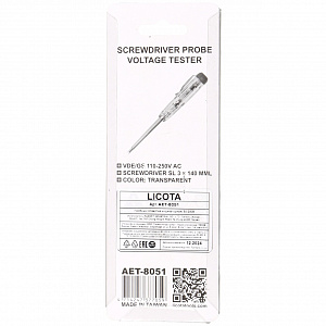 Licota AET-8051 Пробник (отвертка индикаторная) 80-250В