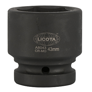 Licota A8043 Головка, 1", 43 мм, торцевая, 6-гранная, ударная