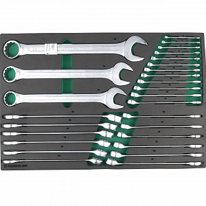 GARWIN PRO 646077 Набор ключей комбинированных 27 пр. 6-36 мм в ложементе EVA