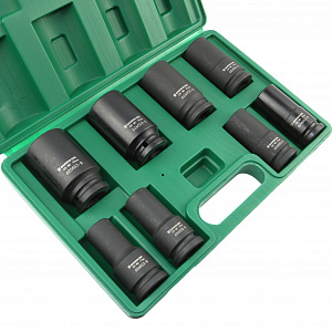 GARWIN PRO 626552-8 Набор ударных головок глубоких 3/4", 90 мм, 8 пр., 17-38 мм