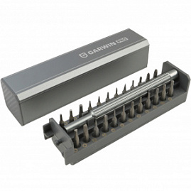 GARWIN PRO 636080 Отвертка с набором бит для точной механики, 24 пр., в алюминиевом кейсе-5293799