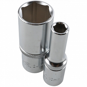 Licota TBS-23105 Набор глубоких торцевых головок 1/2" 6-ти гранных, 10пр. на линейке, 10-24 мм