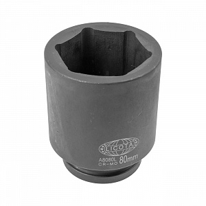 Licota A8080L Головка, 1", 80 мм, торцевая, 6-гранная, ударная, глубокая