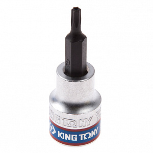 Насадка (бита) торцевая 3/8", Torx, T15, L = 50 мм, с отверстием KING TONY 302715