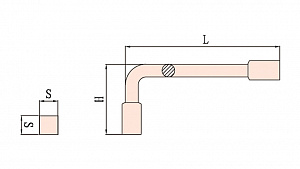 GARWIN INDUSTRIAL GSS-VGD012 Ключ четырехгранный искробезопасный 12 мм