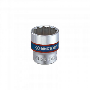 Головка торцевая стандартная двенадцатигранная 3/8", 17 мм KING TONY 333017M