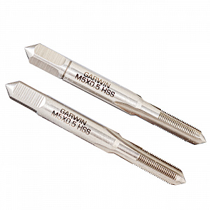 GARWIN INDUSTRIAL GM-TF050050 Метчики ручные Mf5x0.5, DIN 2181, HSS, 6H, комплект из 2 штук
