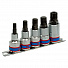 Набор торцевых насадок 1/2", Spline, М8-М16, 5 предметов KING TONY 4105PR-4004