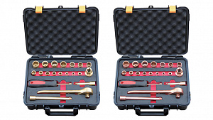GARWIN INDUSTRIAL GSS-ST21 Набор головок искробезопасных 1/4” и 3/8” 21 пр.