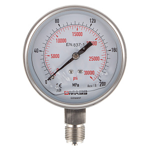 GARWIN PRO 819050-5 Манометр гидравлический; 2800 бар; 100 мм; 1/2” BSP