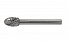 GARWIN INDUSTRIAL 900605-10*16*60 Борфреза овальная 10x16x60 мм, VHM, DC, форма E (серия 900605)-4004
