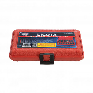 Licota ATA-0505A Набор для восстановления резьбы свечей зажигания М14х1,25, 17 предметов