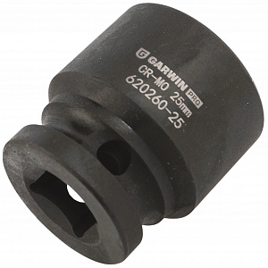 GARWIN PRO 620260-25 Головка, 1/2", 25 мм, торцевая, 6-гранная, ударная