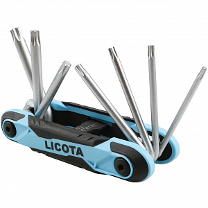 Licota FX1S071D2CV Набор складных ключей Torx, 7 пр., T10-T40