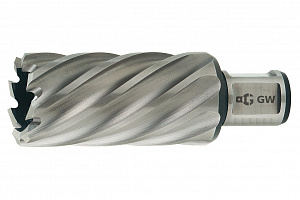 GARWIN INDUSTRIAL 102810-52 Сверло корончатое 52 мм, универсальный хвостовик 3/4" (WELDON/NITTO ф19,05 мм), HSS, глубина сверления Lap50 мм